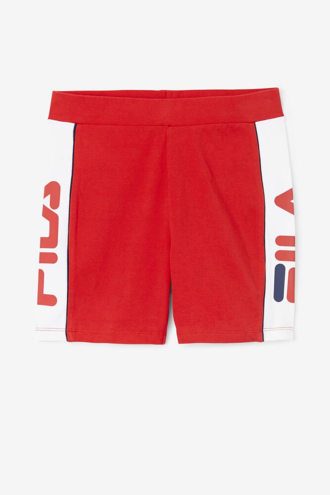 Fila Davina Bike Red Shorts Womens - NZ 81467-IDTH